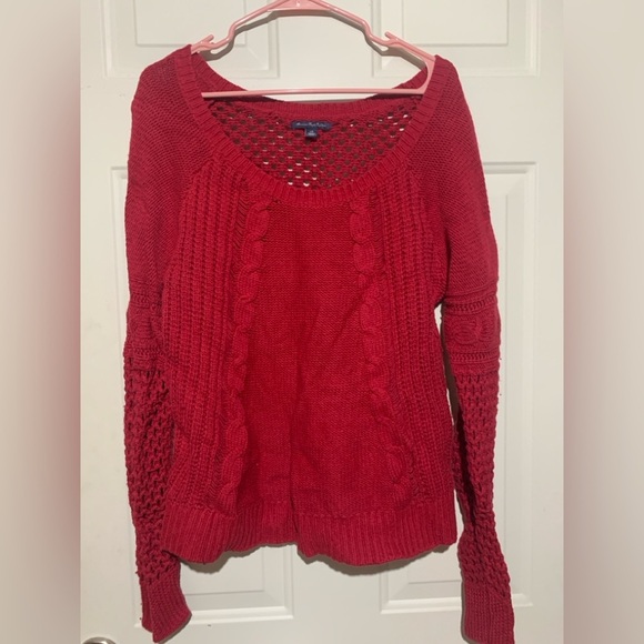 American Eagle Red Sweater, Large, Preloved in excellent used condition! - Picture 5 of 5